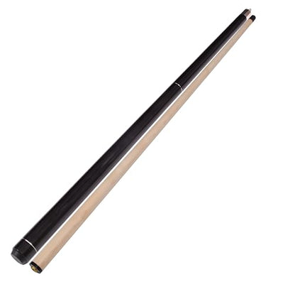 Accuplay Billiards 58" - 2 Piece Break Pool Cue Stick Made of Hardwood Canadian Maple - 23 Ounce Choose Black, Red, Green or Blue - color: Black