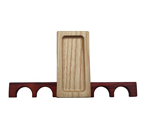 Portable Cue Stick Holder with 4 Holes - color: Natural
