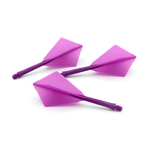 CUESOUL ROST Integrated Dart Shaft and Flights Medium,Diamond Shape,Set of 3 - color: Purple