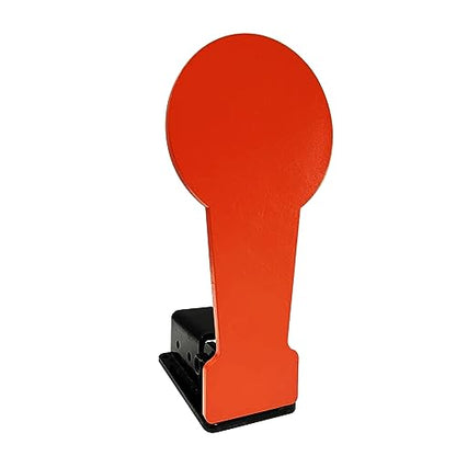 Atflbox 3/8" AR500 12.8'' Classic Popper Steel Shooting Target, 6'' Plate Auto Reset Target for Shooting Range, Suitable for Pistol, Rifle, Handgun, Shotgun, Rimfire - color: 1 Pcs