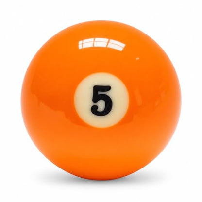 KONLLEN Single Replacement Pool Ball – 2-1/4" Regulation Size & Weight Billiard Ball Made of Phenolic Resin (Choose 1–15 or Cue Ball) - color: #5