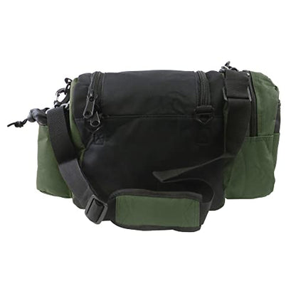 Fade Crunch Disc Golf Bag – Lightweight, Durable, and Insulated Shoulder Bag for All Skill Levels - Practice Bag - Lightweight Bag for night golf - color: Dark Green