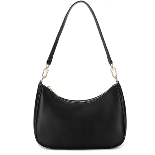 CYHTWSDJ Shoulder Bags for Women, Cute Hobo Tote Handbag Mini Clutch Purse with Zipper Closure - color: Black-g