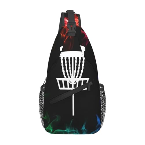 Disc golf basket Chest Bag Lightweight One Strap Backpack Multipurpose Travel Hiking For Men Women