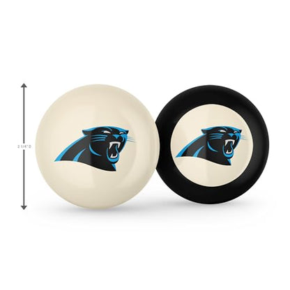 Imperial NFL Logo Cue Ball & 8 Ball Combo Set - color: Carolina Panthers, White