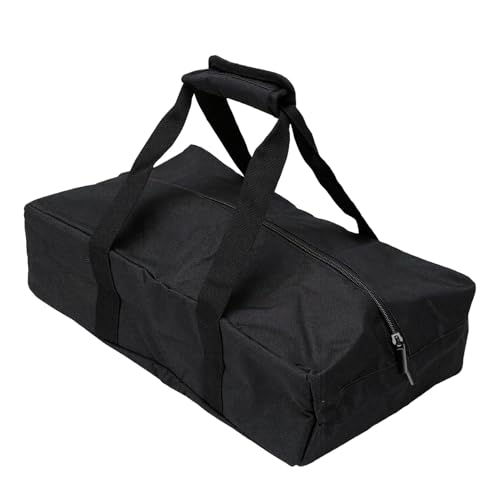 Fockety Bocces Ball Carry Bag with 8 Compartments, Portable Storage Bag for bocces Set, Water Proof Oxford Fabric, Padded Handle and Detachable Shoulder Strap for Outdoor Games
