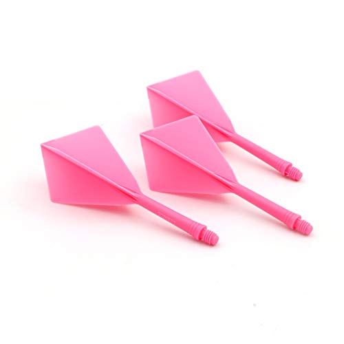 CUESOUL ROST Integrated Dart Shaft and Flights Medium,Diamond Shape,Set of 3 - color: Pink