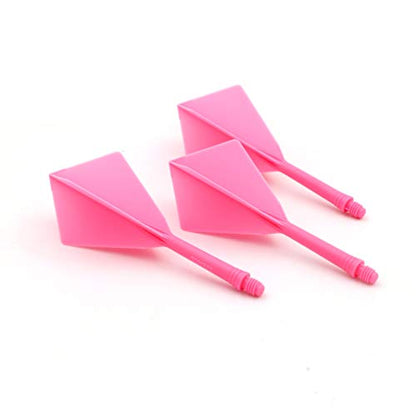CUESOUL ROST Integrated Dart Shaft and Flights Medium,Diamond Shape,Set of 3 - color: Pink
