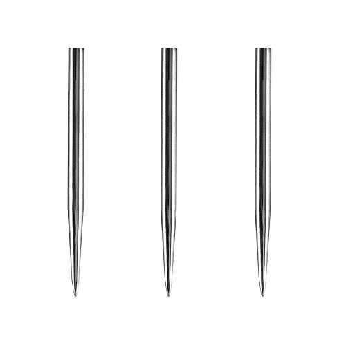 Dartfellas Dart Spare Points, Replacement Points, Plain Silver, Length 32mm (1 Set)