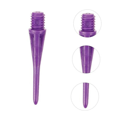 Happyyami Soft Head Soft Tip Parts Accessories Points with Supplies Soft Tip Flights Soft Needles Soft Tip - color: Purple