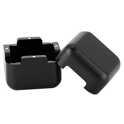 Alomejor Aluminum Portable Mini Magnetic Pool Chalk Holder Billiard Chalk Holder for Billiard Cue Snooker Accessory(Black)