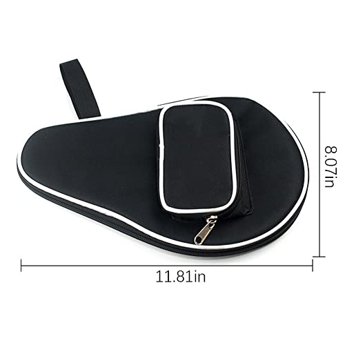 Ochine Table Tennis Racket Case Cover Ping Pong Paddle Carry Bag with Ball Storage Pocket Table Tennis Racket Cover Ping Pong Paddle Case Table Tennis Paddle Cover for Blade with Bonus Ball Storage - color: A