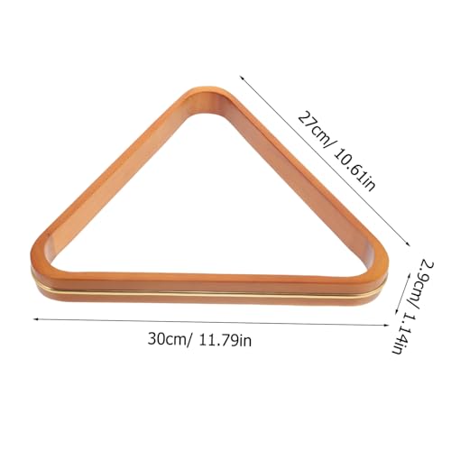 Pine Wood Billiard Ball Rack Triangle Pool Table Accessory for Standard Balls Neat Arrangement Portable Snooker Frame for Home and Tournament Use