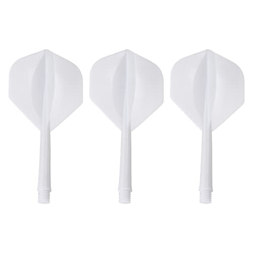 PATIKIL Integrated Dart Shaft & Flights, Pack Lightweight Plastic Dart Flight Set - color: White