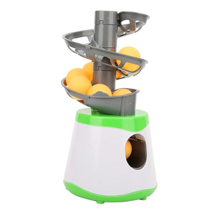 Table Tennis Serve Machine Set, Automatic Launcher Training Machine Automatic Launcher Robot with 10 Balls Portable Table Tennis Trainer for Sports Training