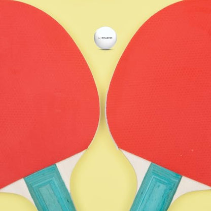 Bullruns Ping Pong Balls - 3-Star Table Tennis Balls| 2.7 Grams/Ball | High-Performance 40+ Size, ABS Training Balls | Ultimate Durability for All Games