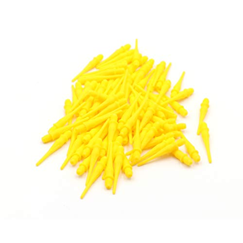 CUESOUL Touch-Point Soft Dart Tip Point with Touch Dart Case Tool for Dart Tip Replacement and Dart Tip Remove - color: Yellow