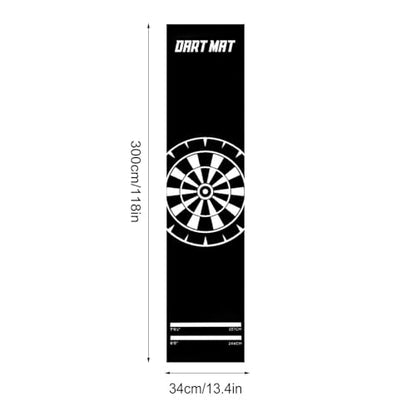 Dart Board Mat,Non-Slip Portable Floor Protection with Throw Line | Protective Dart Mat | for Game Room Recreation Center Office Break Room Basement Garage Dormitory - size: E