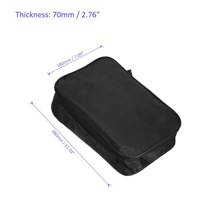 M METERXITY Ping Pong Paddle Cover - Table Tennis Racket Case Bag Containers Apply to Storage Organize (11 x 7 -Inch, Black)