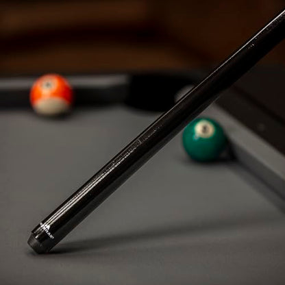 Mizerak 40" Shorty Pool Cue – One-Piece Hardwood Billiard Cue Stick with 12mm Leather Tip for Tight Spaces and Precison Shots