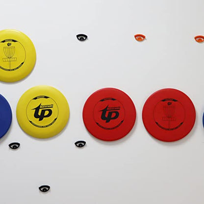 PIAOLGYI Disc Golf Mounts Display Holder Hanger Accessory Compatible with Disc Dolf Discs,20 PCS - color: Black