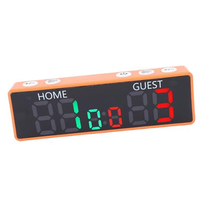 Zunate Mini Digital Scoreboard, 6 Digit Portable Tabletop Electronic Score Keeper with USB C Rechargeable Battery and Buzzer for Board Games and Sports Events