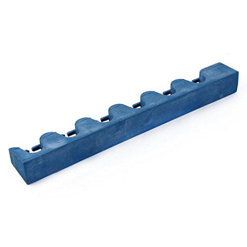 Ruilogod Rubber Snooker Table Billiard Wall Mounted 6 Cue Sticks Rack Holder Pool Blue (id: e09 181 413 286 fee