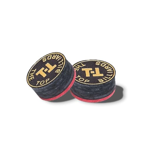 SUPERDIAMOND Pool Cue Tips 14mm, Premium 6-Layer Pig Skin Leather, High Elasticity & Durability Billiard Tips for Pool Sticks and Snooker Cues, Perfect for Professional Players and Beginners - style: Billiard Cue Tips-6f-3pcs