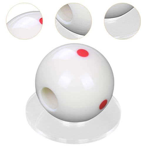 kowaku Snooker Training Ball Que Ball Sturdy with Dots, Hole Multifunctional Billiards Training Aid Billiard Stroke Exerciser