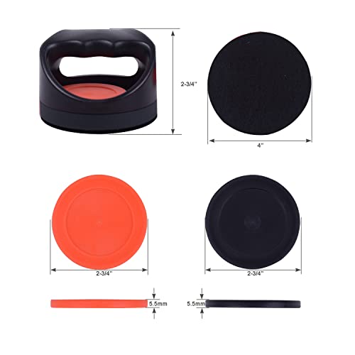 Air Hockey Striker with Plastic and Logoed Aluminum Pucks, 2PCS Each - style: CM-A201B