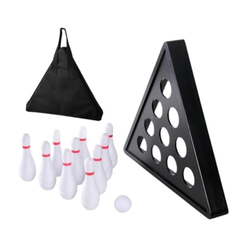 Tabletop Shuffleboard Bowling Pins Set Indoor Outdoor Shuffleboard Game for