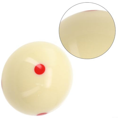Pool Billiard Training Cue Ball Blue 6 Dot Spot Resin 2 1/4 Inch 6 Oz for Practice on Standard Tables(Red) - color: Red