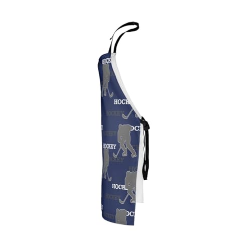 Manfei Ball Sports Kids Kitchen Apron - color: Dark Blue Gray