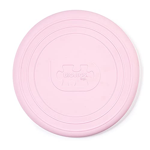 Bigjigs Toys Frisbee Flying Disc (Blush Pink) - Silicone Frisbee for Kids, Quality Flying Saucers, Beach Toys & Garden Toys, Holiday Toys for Toddlers - color: Blush Pink