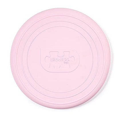 Bigjigs Toys Frisbee Flying Disc (Blush Pink) - Silicone Frisbee for Kids, Quality Flying Saucers, Beach Toys & Garden Toys, Holiday Toys for Toddlers - color: Blush Pink