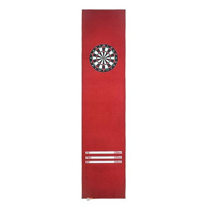 Non-Slip Darts Mat with Throwing Lines, Professional Rubber Dart Carpet Dart Floor Mat, Suitable for Indoor Halls, Rooms, Bars, Dart Courts, 118 X26in