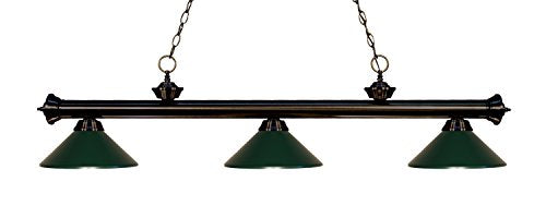 Z-Lite 3 Light Billiard Light 200-3BRZ-MDG - color: Bronze