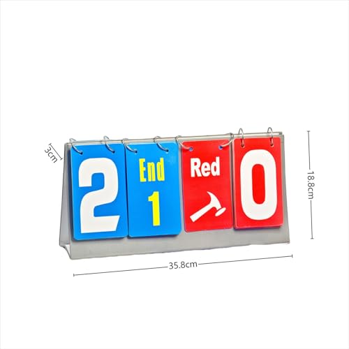 Tabletop Curling Scoreboard Flip Scoreboard Lightweight Scoring Board Flip Score Keeper for Comprehensive Score Tracking