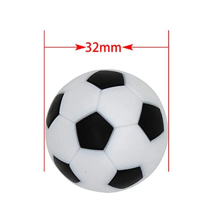 32mm Foosball Balls Foose Balls Table Soccer Game Replacement Foosballs 16pcs,Foosball Official 32mm Mini Table Footballs Ball Accessory Black(16 Pack)