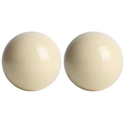 Cue Ball 2pcs White Billiard Balls Professional Pool Balls Smooth 2.25Inches for Pool Table Game Rooms Sports Match