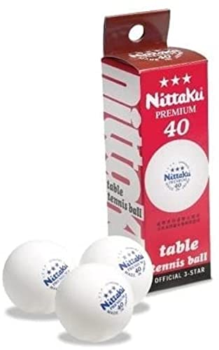 NITTAKU 3-Star Premium Table Tennis Balls - style: 3 Balls