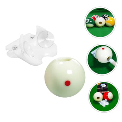 VICASKY Professional Billiard Practice Cue Ball Set 8-Ball Training Balls with Dots Pattern Sturdy Resin Material for Enhanced Aiming for Pool Players