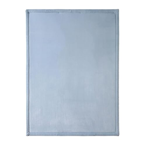 Hakuna Matte CloudSoft Baby Play Mat for Floor 60" x 80" Blue | Coral Velvethigh-density foam Rug for Crawling & Cozy Play – Non-Slip, Water-Resistant, Easy-CareTummy Time Mat - color: Blue, size: 5' x 6'8"