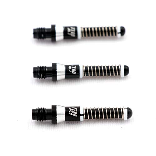CUESOUL TERO AK7 Aluminum Dart Shafts 25.2mm Built-in Spring Telescopic for Steel Tip Darts and Soft Tip Darts - color: Black