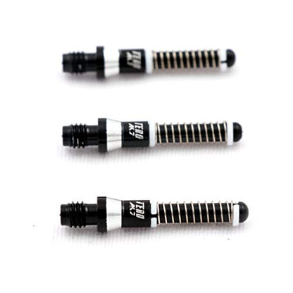 CUESOUL TERO AK7 Aluminum Dart Shafts 25.2mm Built-in Spring Telescopic for Steel Tip Darts and Soft Tip Darts - color: Black