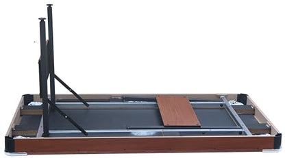 6ft Billiard Table Pool Table for Home, Professional Style MDF Top with Steel Legs & Blue Velvet Cloth, Foldable Game Table for Office, Apartment, Family Game Room Indoor Entertainmen