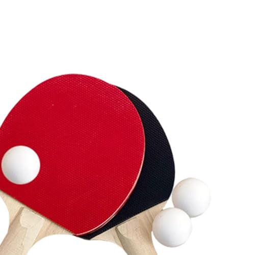 Ping Pong Paddles Set Rackets and Balls Pingpong Paddle Portable Retractable Net with Posts Table Tennis Set for Outdoor - color: Black