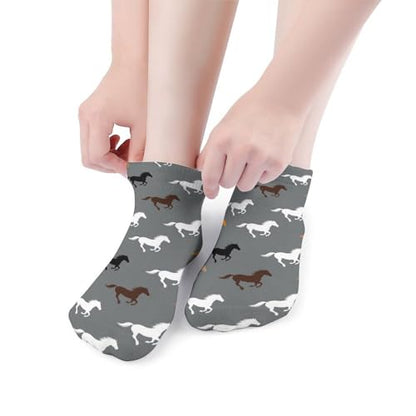 5 Pairs Women’s Low Cut Ankle Socks, Soft Athletic No Show for Running Yoga Daily Wear - color: Picture (14)
