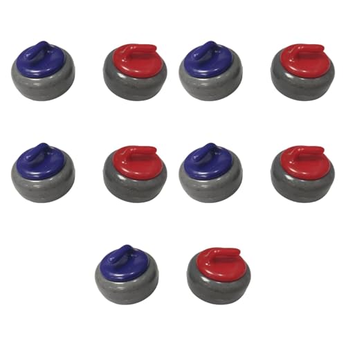 Mini Shuffleboard Pucks Replacement, 10Pcs 2.5x1.56cm (1x0.6in) PP Tabletop Game Pucks for Shuffleboard Tables, Portable Rolling Beads Toys for Family Board Games