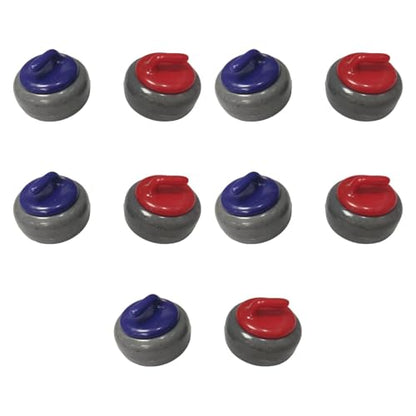 Qianly 10 Pieces Shuffleboard Pucks Indoor Game Tabletop Equipment Rollers Accessories PP Material Suitable for Family and, 10Pcs 2.5x1.56cm